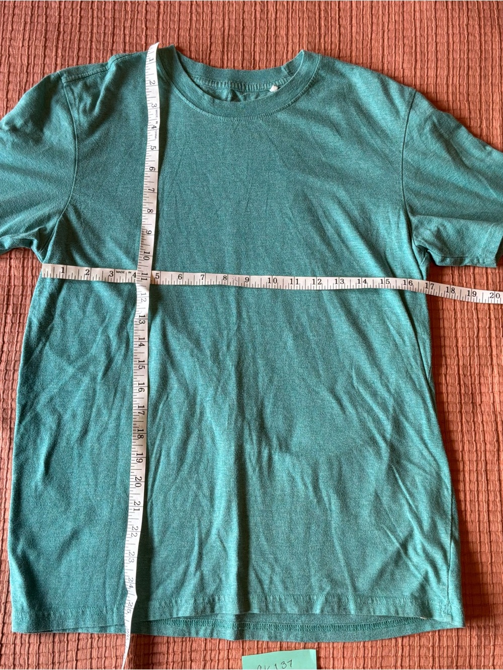 Prana Teal Short Sleeve Crew Tee